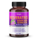 Resvératrol avec graines de raisin + Quercetin Berberine + Thistle de lait Puissant Anti-Age - USA Fabriqué et testé (150 jours d'approvisionnement (paquet de 1))