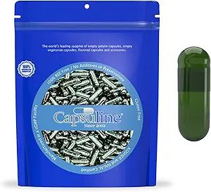 Capsuline clorofilla vegetariano vuoto capsule dimensione 0 verde / verde