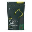 VetriScience Senior 27+ Active Health Chews, Nu Cat Daily Multivitamin for Senior Cats, Balanced Vitamins, Minerals and Antioxidants, Healthy Aging and Wellness Support, Fish, 30 Count