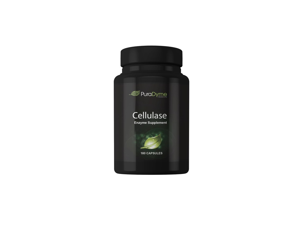 PuraDyme - Cellulase Enzyme Supplement, Supports Digestive Health, 180 Capsules