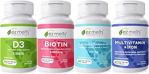 EZ Melts Essential Women's Health Bundle, sans sucre, 1-3-Mois