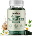 Valerian Root Gummy, Bio Valerian Root für Schlaf & Stress Relief, Verbessert mit Kamille Blume für Erwachsene, Kinder-Friendly, Apfel Geschmack, 60 Zähler