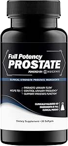 Nugenix completa potenza Prostate Supplemento per gli uomini - Clinical-Strength Ingredienti, Sega Palmetto, Aiuta ad aumentare il flusso urinario, Frequenza di controllo e Support Prostate Funzione, 28 capsule
