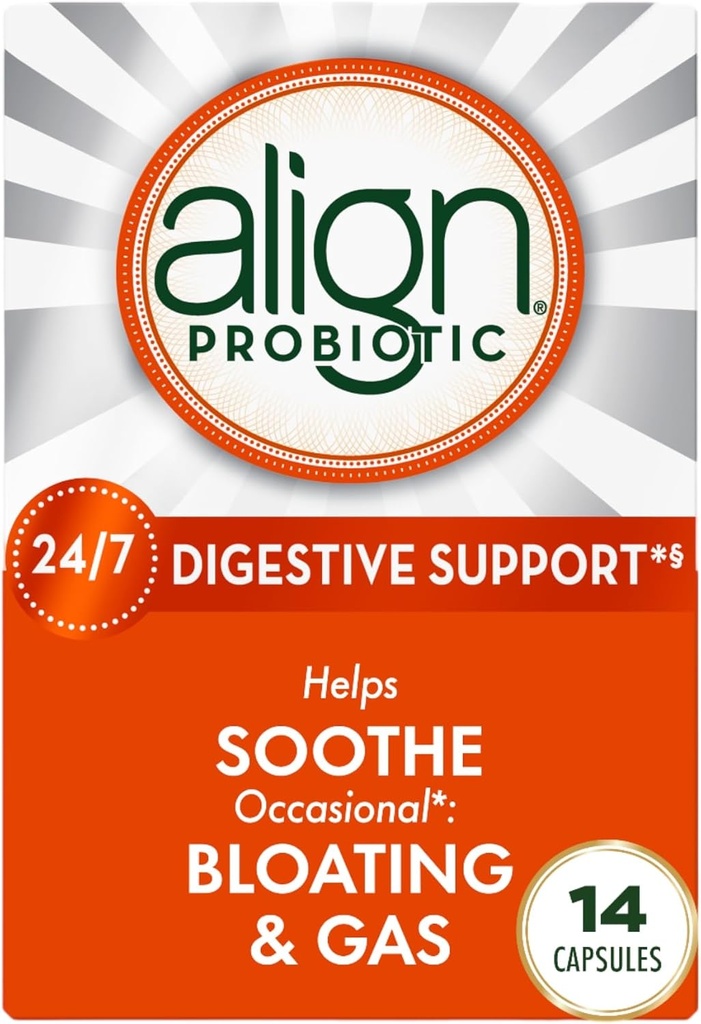 Align Probiotic, Probiotics for Women and Men, Daily Probiotic Supplement for Digestive Health*, #1 Empfohlene Probiotika von Ärzten und Gastroenterologists‡, 14 Kapseln