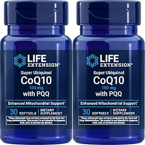 Estensione della vita Super Ubiquinol CoQ10 con PQQ, 30 softgels (Pack of 2)