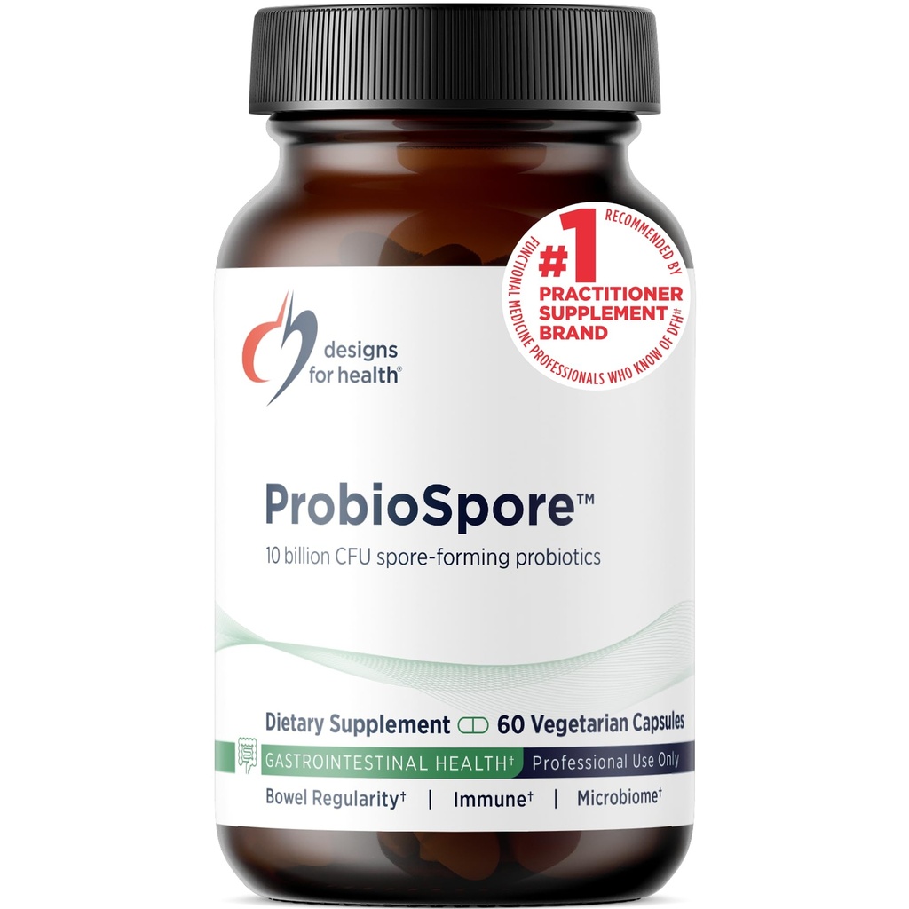Progetti per la salute ProbioSpore - Probiotico a base di spore potente, Integratore di probiotici a base di suolo - Gut stabile di scaffale + Supporto immunitario, Non-OGM + Dairy Free (60 capsule)
