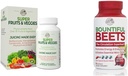 CARACTÉRISTIQUES DE PAYS Super Fruits Veggies Antioxydant Immune Énergie Capsules digestives + Betteraves abondantes Oxyde nitrique Circulation Capsules immunologiques Ensemble, 30 + 90 Servants