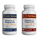 Leg and Hemorrhoidal Vein Support Bundle with Diosmin Hesperidin 1000mg, Horse Chestnut Seed 300mg, Micronized Purified Flavonoid Fraction, Leg Circulation, Healthy Hemorrhoidal Veins, 120 Capsules