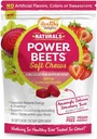 Healthy Delights Naturals Power Beets Soft Chews, Delicious Strawberry Burst, Concentrated Superfood Supplement, unterstützt Zirkulation, Natürliche Energie & Stamina, 30 Count