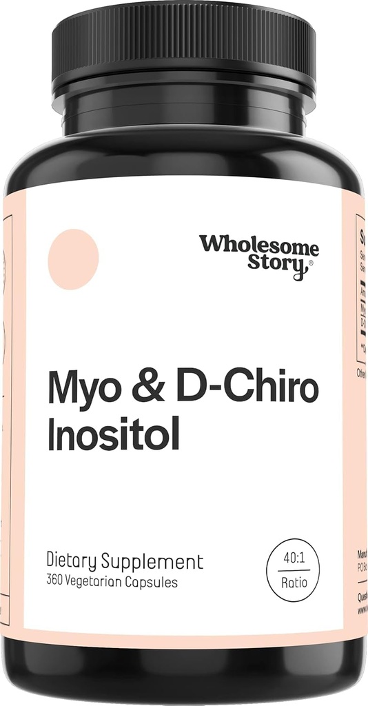 Ganze Geschichte Myo-Inositol & D-Chiro Inositol Ergänzung für Frauen | Fertilität Ergänzungen für Hormonal Balance & Ovarian Gesundheit Unterstützung | Myoinositol | Ideal 40:1 Ratio | 90 Servierungen