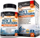 Multivitamine quotidienne pour les hommes 50 et plus - Supplément pour le soutien de la santé cardiaque - avec le zinc, A, B, C, D3, E Vitamines - pour le soutien de la mémoire et de la santé cérébrale - Conçu pour la santé du corps entier - 60 Compte