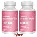 Liposomale Glutathione Softgels 1500MG, reduzierte Glutathion-Ergänzung mit Vitamin C, bessere Absorption, nicht-GMO Leistungsstarkes Antioxidans für gesundes Altern, Detox, Immungesundheit, 120 Softgels