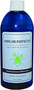Immune Perfecto - Atomic Partikel Trace Minerals von kolloidalem Silber, Kupfer und Zink - Perfekt auf Nachfrage Metabolic Support - 8 Unzen (236 ml)