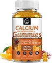 1200mg Calcium Gummies with Vitamin D3,K2,B12 & B6 - Plant Complex Calcium Magnesium Supplement with Glycinate,Potassium,Sea Moss,Ashwagandha Root for Bone & Teeth Strength, Muscle & Immune