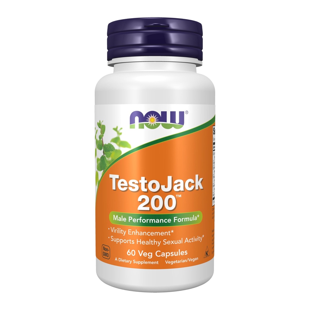 JETZT Nahrungsergänzungsmittel, TestoJackTM 200 mit Tongkat Ali, Tribulus, Maca und Horny Ziegenkraut, 60 Veg Kapseln