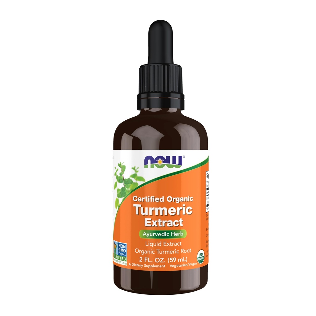 JETZT Nahrungsergänzungsmittel, Certified Organic Turmeric Extract, Ayurvedic Herb, Liquid Extract, Organic Turmeric Root 2 Flüssigkeit Unzen