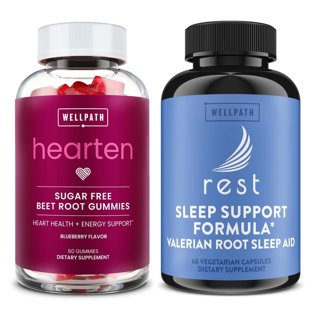 WellPath barbabietola Root Gummies (Sugar Free) 1500 mg – Aroma di mirtillo per il supporto alla pressione sanguigna e riposo Razza Valeriana Addetto al sonno per adulti con Melatonin & L-teanina - Supporto naturale del sonno, 60 Ct