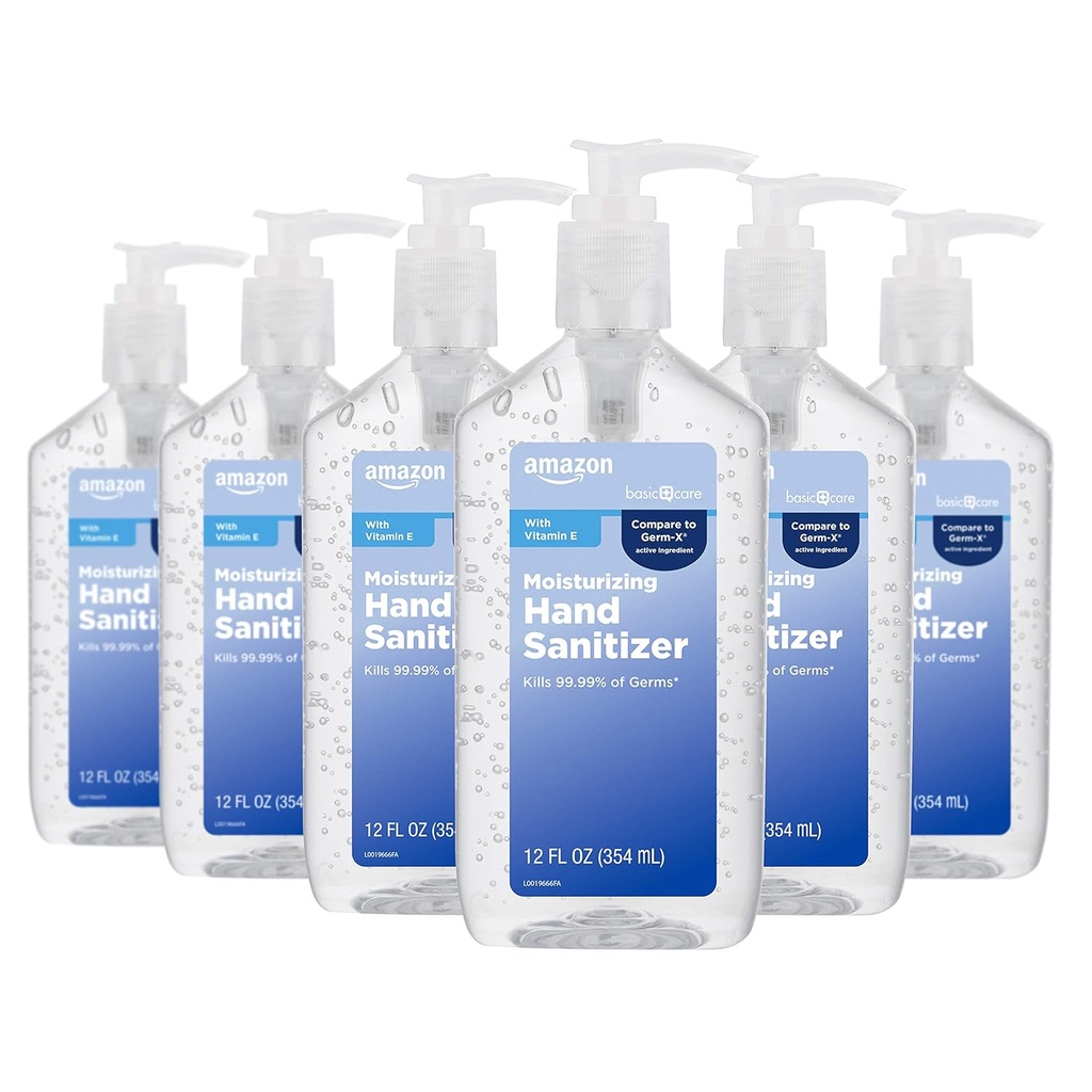 Basic Care - Original Hand Sanitizer 62%, 12 fl oz (Pack von 6)
