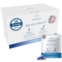 TAHIRO Brain Focus Supplement – Brain Ergänzungen für Gedächtnis und Fokus – Natürliche Brain Support Supplement mit Gingko Biloba, Panax Ginseng, Kräuterextrakte – Non-GMO Vegan Brain Booster – 28-Packets