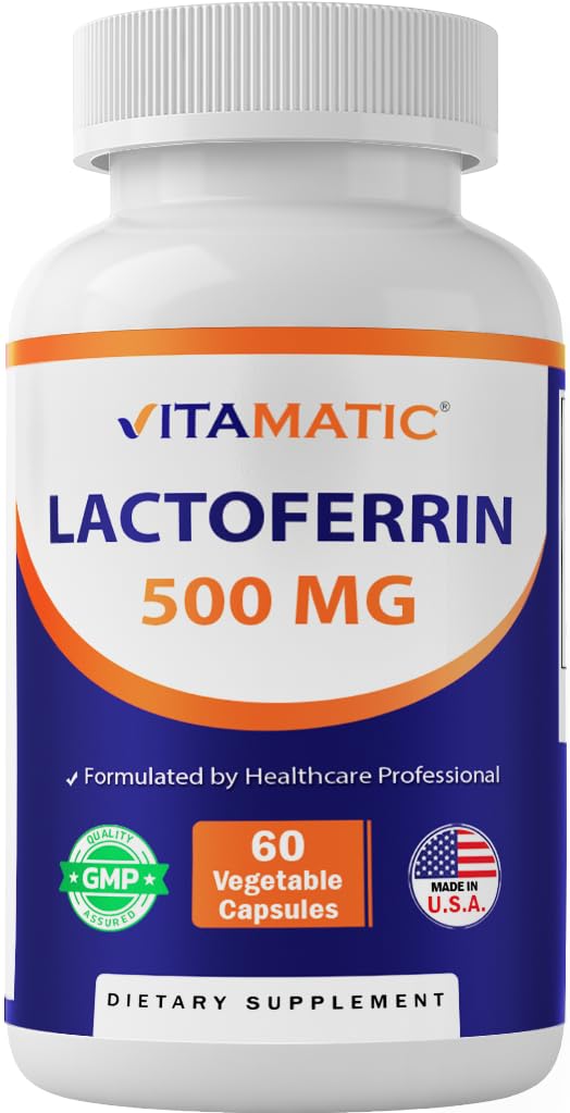 La lactoferrine vitamatique 500mg – 60 capsules végétales favorise une fonction immunitaire saine