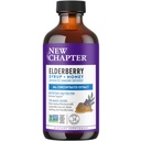 Nouveau chapitre Syrup de la mûre aînée, 24 portions, défense immunitaire pour les adultes et les enfants (2+), 64x Fraisier noir concentré + Throat-Apaisant grade A miel, projet non-OGM vérifié, sans gluten