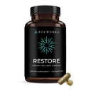 Restore - Organic Sea Moss Complex with BioPerine® for Enhanced Asorption - 12.000mg per Serving - Ashwagandha, Black Seed Oil, Turmeric, Shilajit - Detox, Immune, Energy & Mood Support (60 capsule)