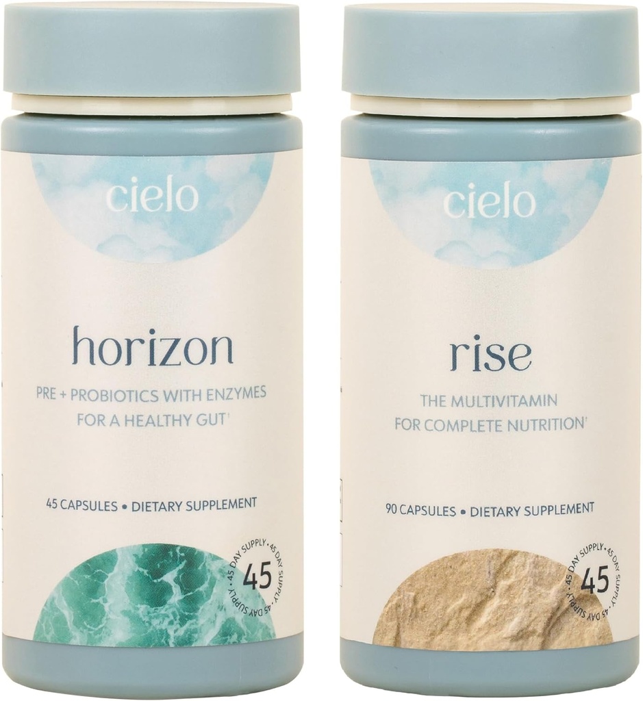 Cielo Probiotics e Multivitamin Set - L'ultimo supporto digestivo - fornitura di 45 giorni