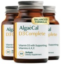 ALGAECAL 4-in-1 Vitamin D3 K2 Complete - ADK Vitamin Supplement, Enhanced Immun Support & Knochen Gesundheit mit D3 K2, A, & E - Ganzkörper Wellness & Knochenstärke, 60 Easy-Swallow Softgels