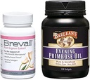 Barlean's Frauen Hormon-Unterstützung ergänzt Bundle, 30 Graf Brevail Kapseln und 120 Count Evening Primrose Öl Supplement Softgels