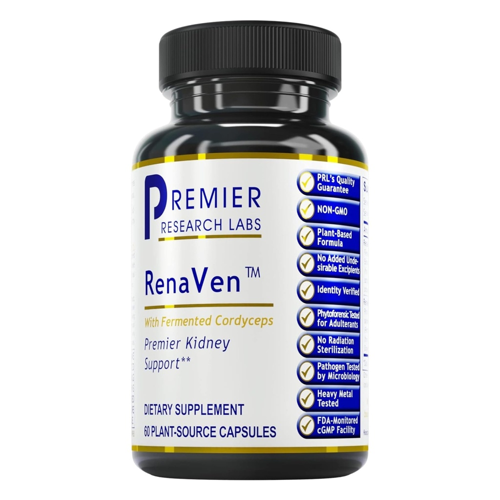 Premier Research Labs RenaVen - Premier soutien au rein pour le nettoyage du rein et la réparation de la détox.