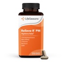 LifeSeasons Relieve-R PM - Eases Nighttime Aches & Discomfort - Relaxes Muskeln - Beruhigt das Nervöse System - Unterstützt natürliche Schlafzyklen & Non Habit Forming - 46 Kapseln