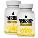 CandiFresh Candida Cleanse - Gut & Colon Support, Formule à base de plantes naturelles, Inclure Oregano Leaf, Wormwood, Noix noire, Acid-1 Caprylique, 60 Capsules (2)
