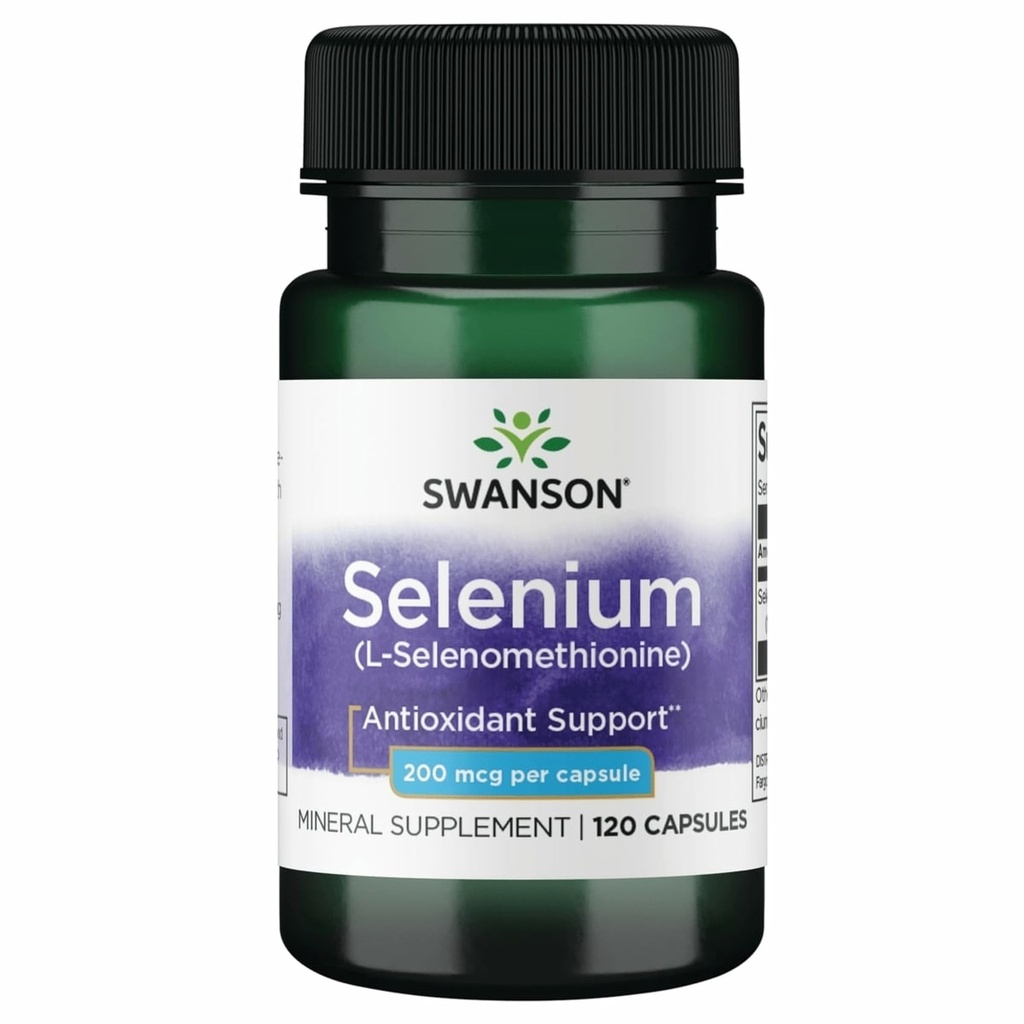 Swanson Semsc Selenium 200 mcg 120 capsule