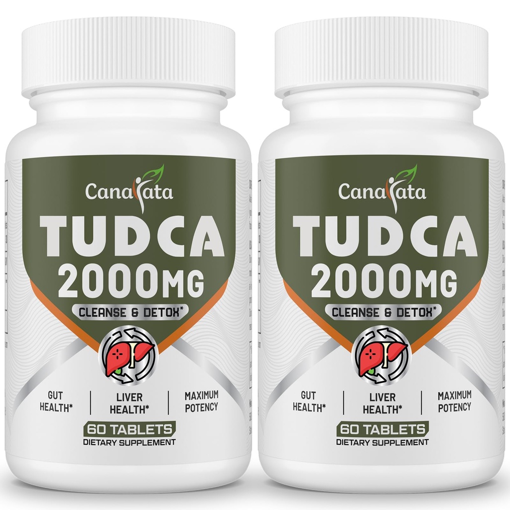TUDCA Leberergänzungen 2000mg - Starke Gallensalze unterstützen Leberentgiftung & Reinigung - Leber und Gallenblase Gesundheit Formel-einfach zu schlucken Tabletten-60 Tage Versorgung