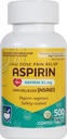 Aspirine Aspirine Comprimés entériques - 81 mg Aspirine - 500 Nombre - Faible Dose pour le soulagement des maux de tête - Coté de sécurité - Régime d'aspirine - Médecine de la migraine - soulagement de la douleur