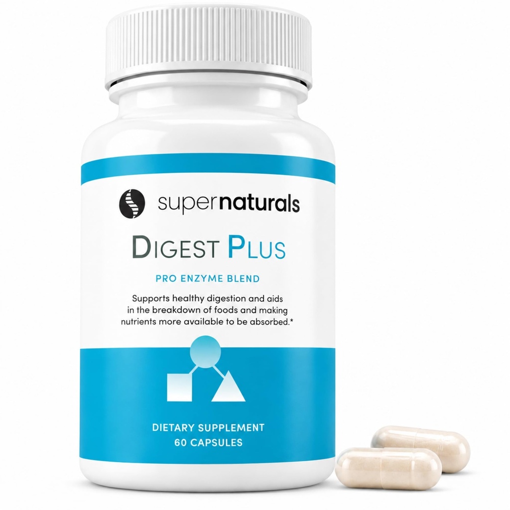 Digest Plus, Gut Gesundheit für Männer, Verdauungsergänzung, Verdauungsenzyme, Gut Gesundheit für Frauen, Gas & Bloating Relief, Premium Gut Health Supplement, 60 Caps