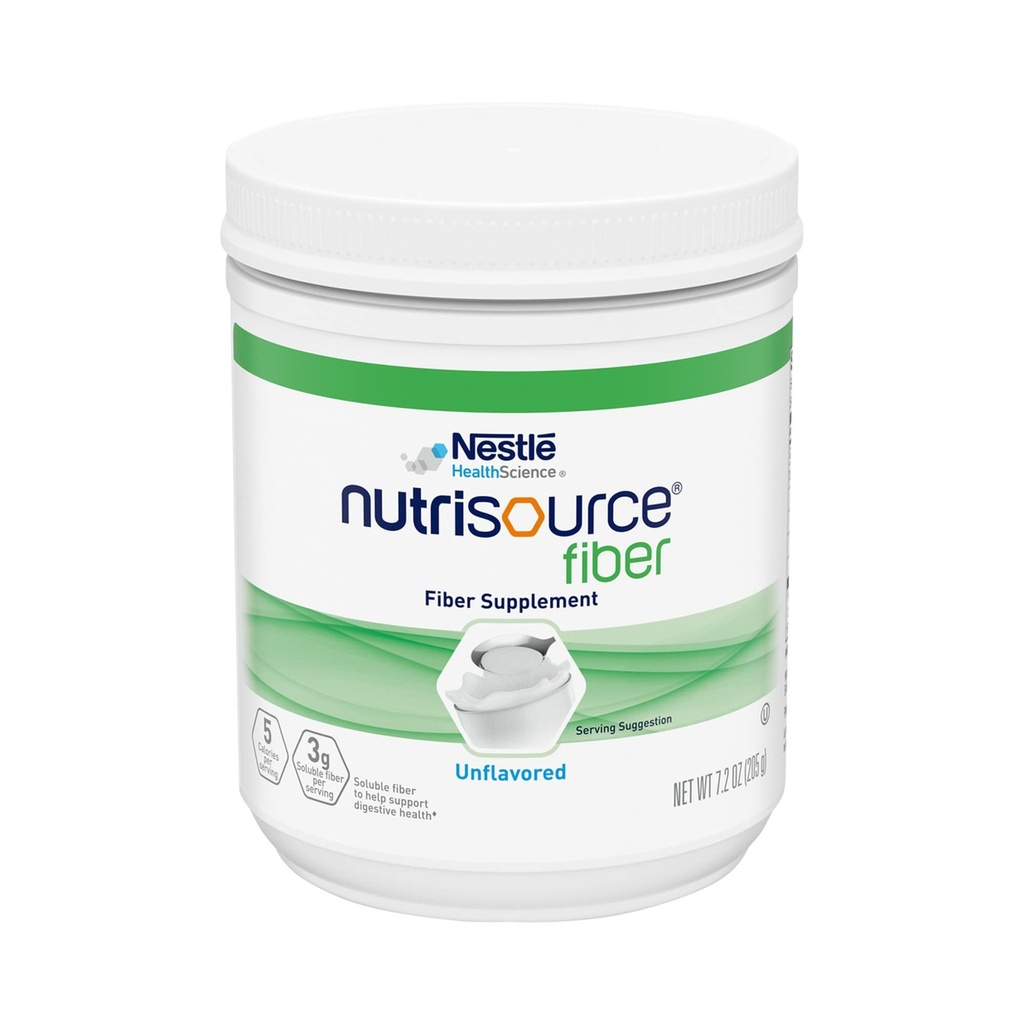 Nestle Nutrisource Fiber Supplement Unflavored 7.2 oz. Canister 4 Ct