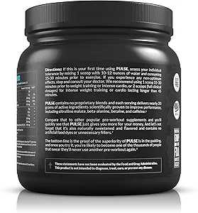 LEGION Athletics Pulse Pre-Workout Supplemento - Smooth Energy Rush