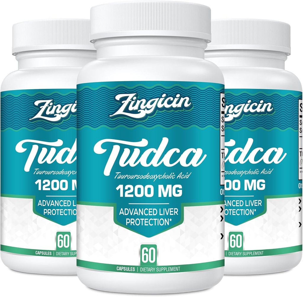 TUDCA Supplement 1200mg - 180 Veggie Capsules,Powerful TUDCA Bile Salts Supplements for Liver,Digestion