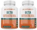 2 Bottiglie Beta Sitosterol 800mg Per Serving 180 Totale capsule Supporto alla prostata