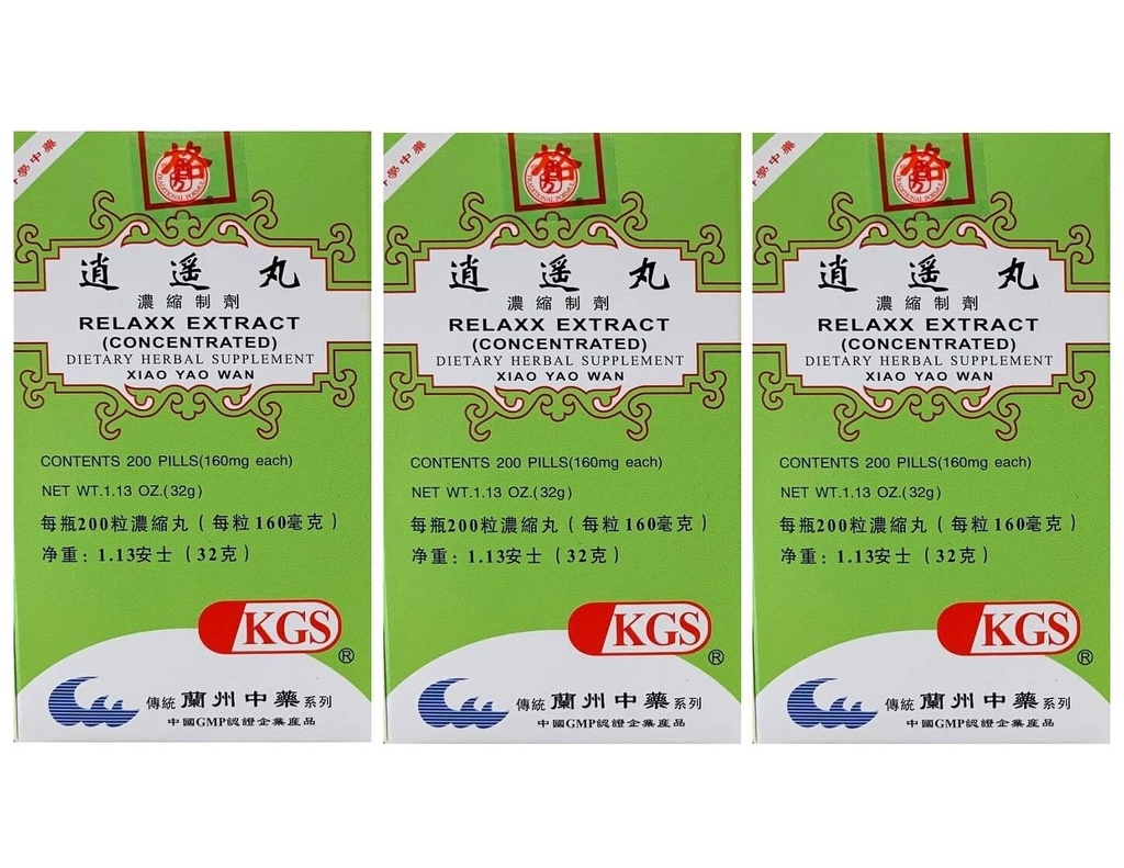 Estratto di Relaxx (Xiao Yao Wan)160mg X 200 pillole per bottiglia (3 pacchetti)