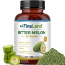 FineLand Bitter Melon 25:1 Extrait, 10 % Principes amers, soutient la santé digestive, extrait normalisé et concentré, 160 Capsules Vegan, Non-OGM, Fabriqué aux États-Unis