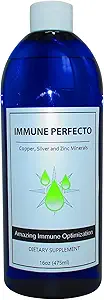 Immune Perfecto - Atomic Partikel Trace Minerals von kolloidalem Silber, Kupfer und Zink - Perfekt auf Anfrage Stoffwechselunterstützung - 16 Unzen (475 ml)...