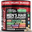Supplemento per la crescita dei capelli per gli uomini | Vitamine per capelli biotina Collagene Pumpkin Seed Saw Palmetto Iron Ginseng Bamboo Silica Rosemary Peppermint Keratin Selenium Iodine Flaxseed Horsetail Vitamina A C D3 E B12