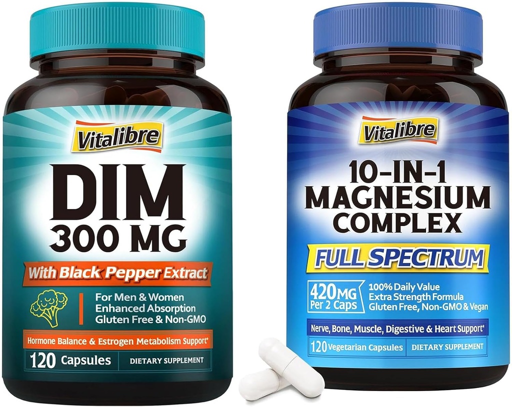 DIM Ergänzung 120 Kapseln & 10 in 1 Magnesium Complex 120 Kapseln