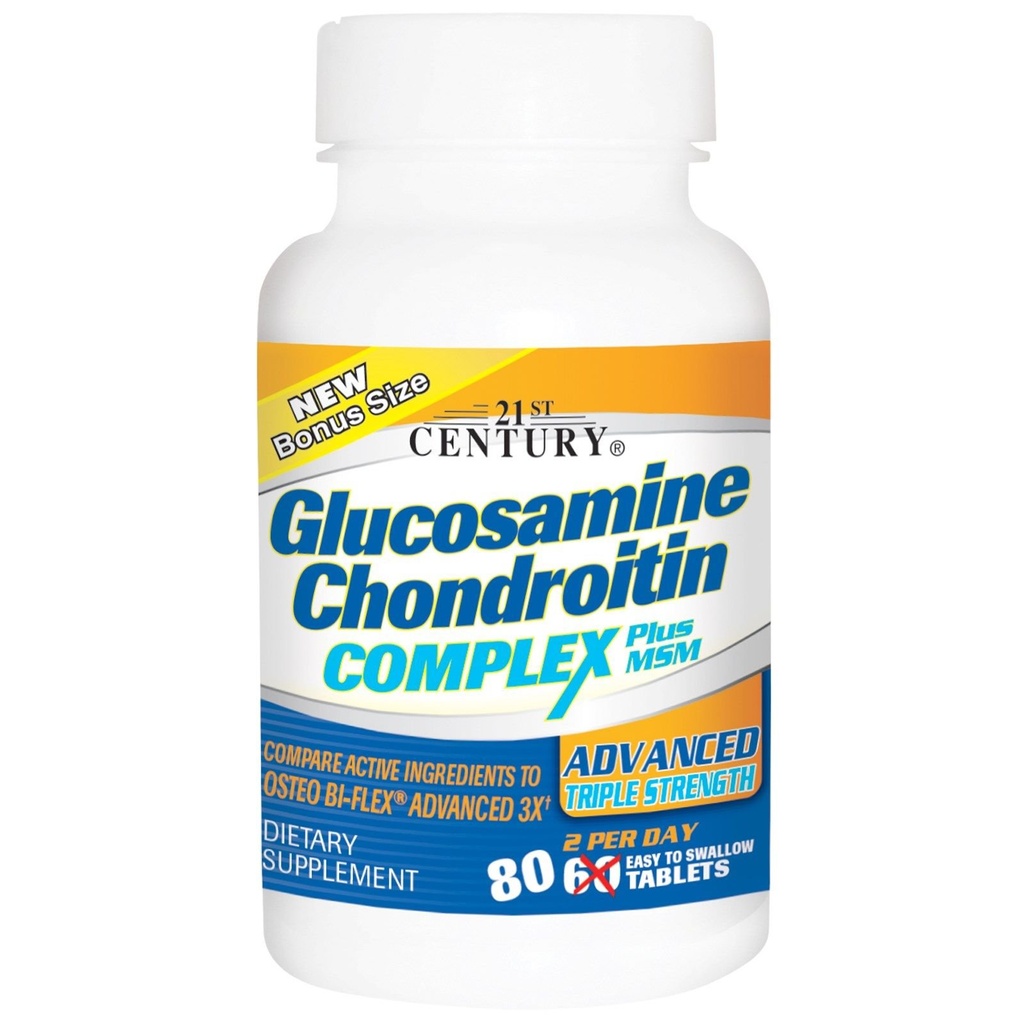 Glucosamin Chondroitin Complex Plus MSM, Advanced Triple Strength, 60