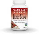 Planetary Herbals Lion's Mane, für Gedächtnis, Fokus und Stimmung*, 1.000 mg - 90 Vegan Kapseln