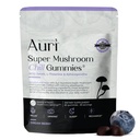 Auri Super Mushroom Chill Gummies - Natural Calming Aid & Stress Riduzione Supplemento per Adulti w/Reishi Mushroom, Ashwagandha, L-Theanine - Unwind Mind & Harmonize Your Day - 60 Calm Gummies