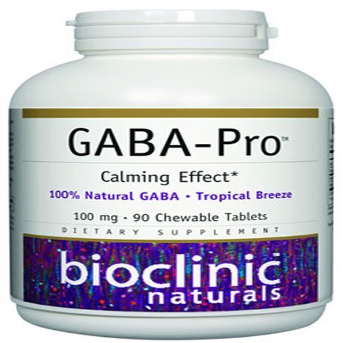 GABA - Pro - 90 comprimés à croquer naturels par bioclinique Naturals