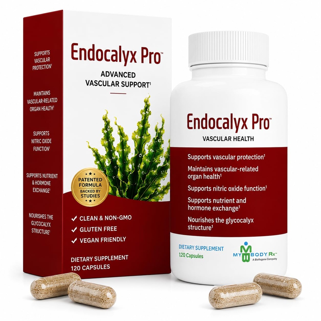 Endocalyx Pro Supplement – Endothelial Glycocalyx Support 120 Kapseln - Vascular & Microcirculation Health – Klinisch-Studied – Patentiert – Unterstützt Nitric Oxide Funktionen